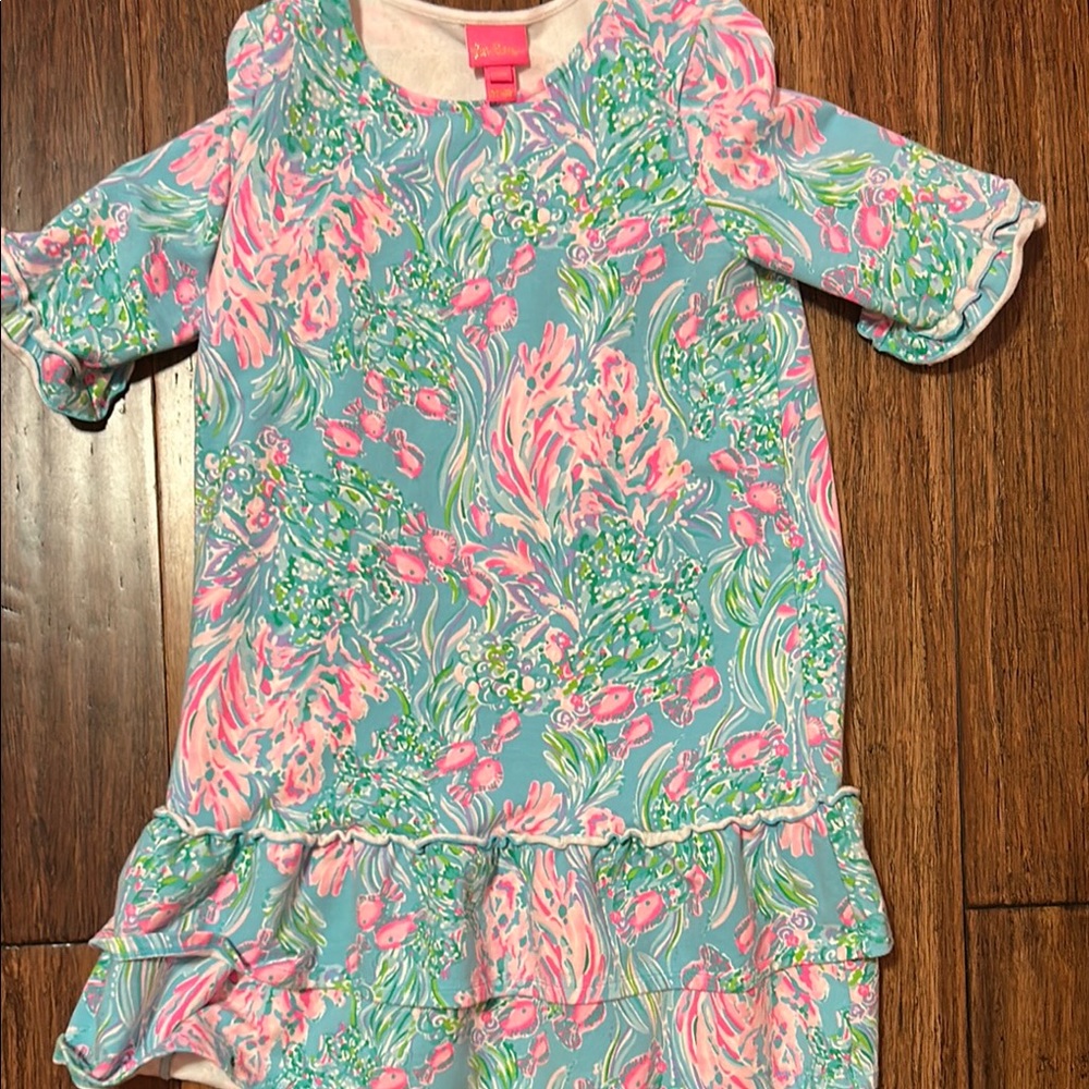 Lilly Pulitzer Pink and Blue Floral Dress